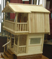 Мастерим макет деревянного частного дома