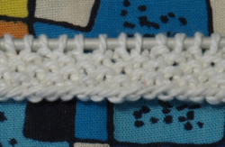 Образец вязания путанки ("жемчужный" узор)