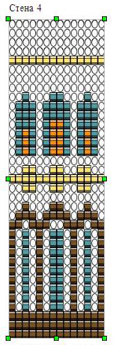 Схема плетения четвёртой стены часовни