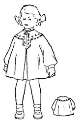 Детское платье на круглой кокетке