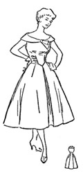 Платье со сборкой по боковой стороне талиевой вытачки