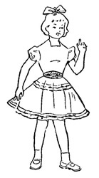 Детское платье с отрезной талией